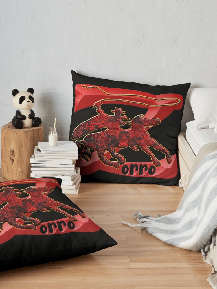 Alternate view of Z AS IN ZORRO - ZORRO ON HORSEBACK - ZORRO THE MYTH - THE WHIP MASTER - THE LEGEND OF AN OUTSTANDING HORSEMAN3 Floor Pillow