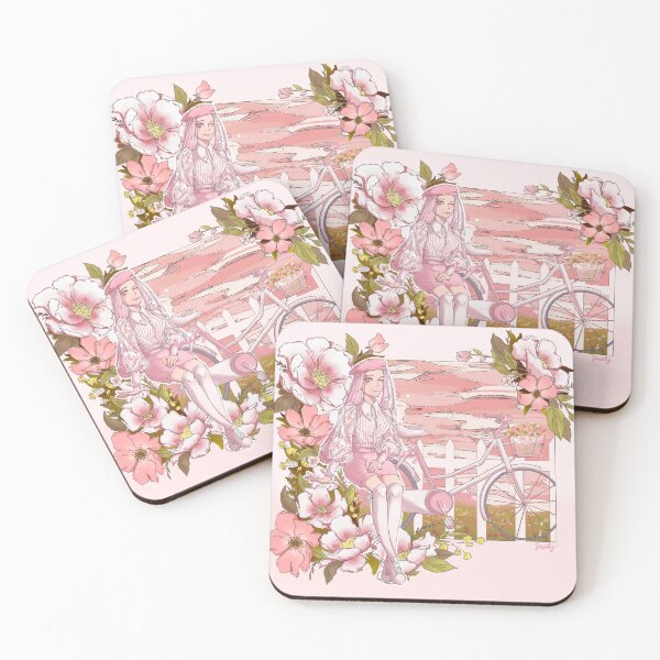 Item preview, Floral Anime Girl ARTWORK designed and sold by trashyScribz.