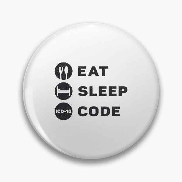 Item preview, Medical Coder Eat Sleep Code ICD Coding Programmer designed and sold by tshirtconcepts.