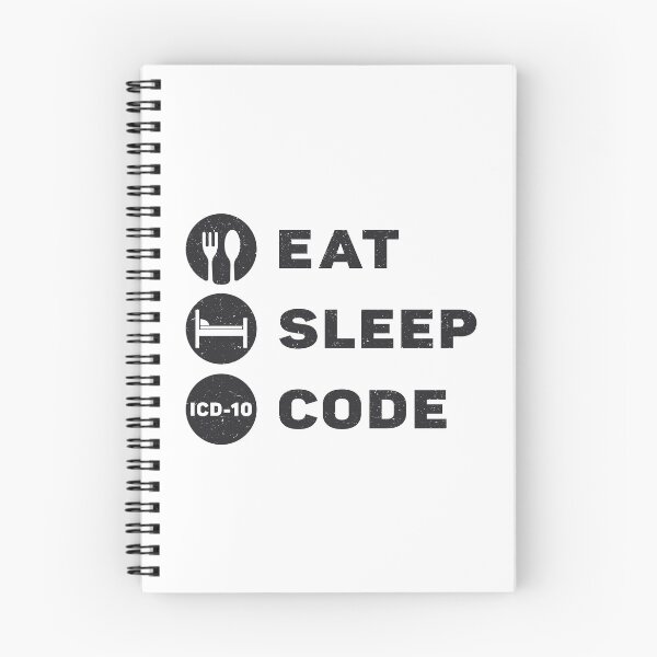 Item preview, Medical Coder Eat Sleep Code ICD Coding Programmer designed and sold by tshirtconcepts.