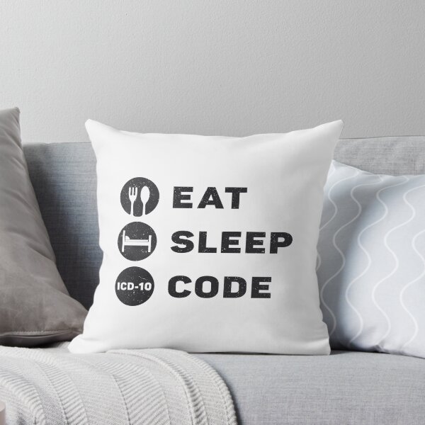 Item preview, Medical Coder Eat Sleep Code ICD Coding Programmer designed and sold by tshirtconcepts.