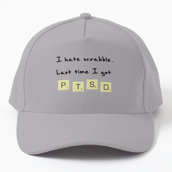 I hate scrabble Baseball Cap