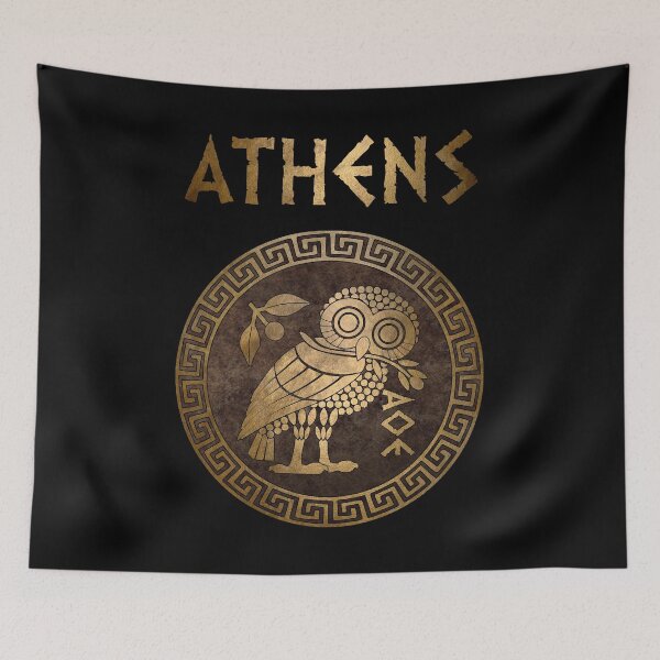 Item preview, Athens Athenian Owl Symbol of Goddess Athena designed and sold by Agema Apparel.