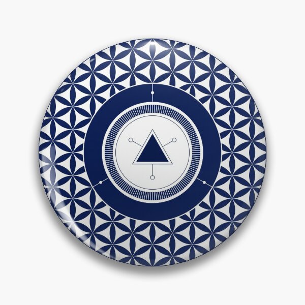 Item preview, Blue Flower of Life Mandala designed and sold by whosedream.