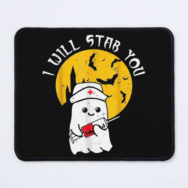 Item preview, I will stab you Nurse ghost funny Halloween Gifts idea  designed and sold by FelixRiojas.