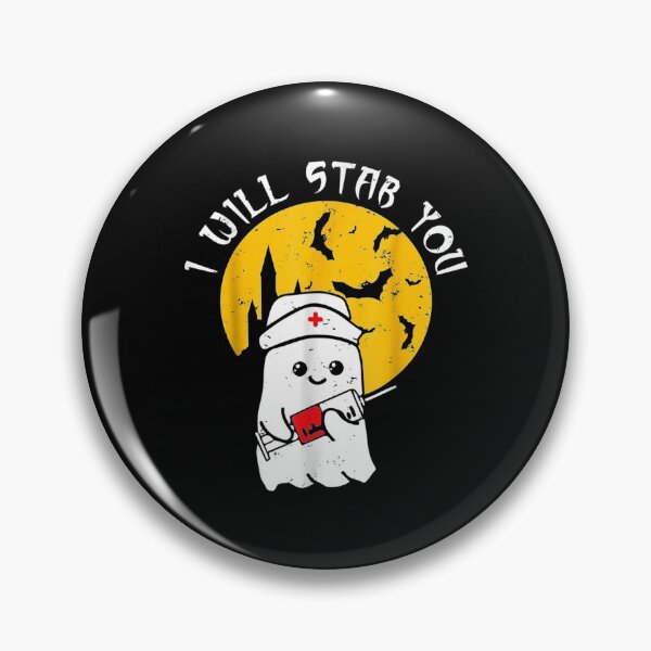 Item preview, I will stab you Nurse ghost funny Halloween Gifts idea  designed and sold by FelixRiojas.