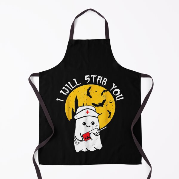 Item preview, I will stab you Nurse ghost funny Halloween Gifts idea  designed and sold by FelixRiojas.