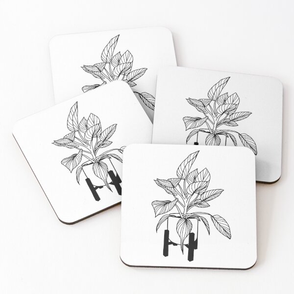 Item preview, Philodendron Birkin Houseplant Line Drawing designed and sold by makesbymiss.