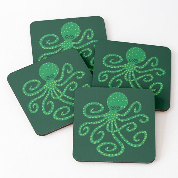 Item preview, GREEN OCTOPUS - UnBlink Studio by Jackie Tahara designed and sold by Jackie Tahara of UnBlink Studio.
