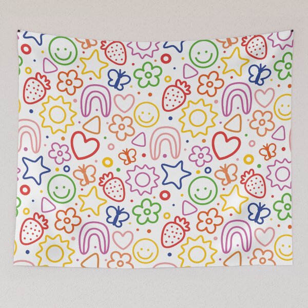 Item preview, Colorful Nursery Kawaii Pattern designed and sold by trajeado14.