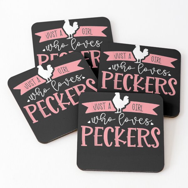 Item preview, Just A Girl Who Loves Peckers Funny Chicken Farmer  designed and sold by BaldricShop.