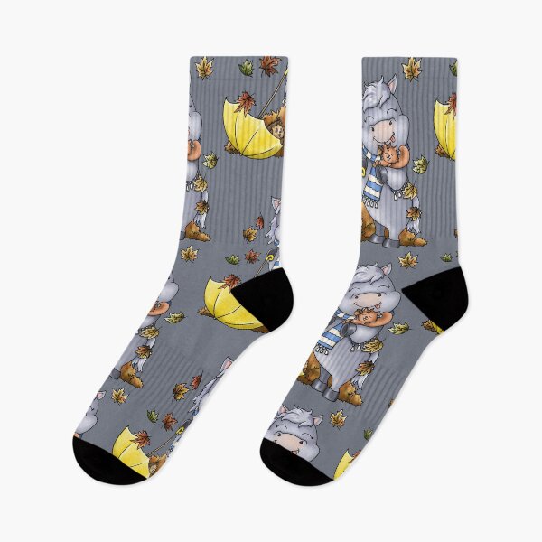 Item preview, Pony grey horse loves autumn designed and sold by ARTemyzz.