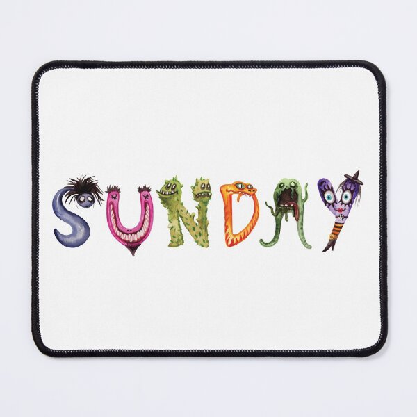 Item preview, Halloween Monster Text Sunday designed and sold by FashionSquad.