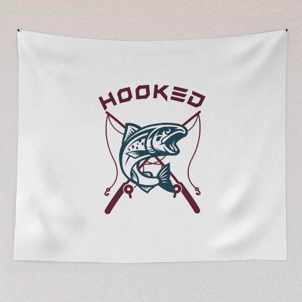 Item preview, Hooked- Fishing designed and sold by surfcrowd.