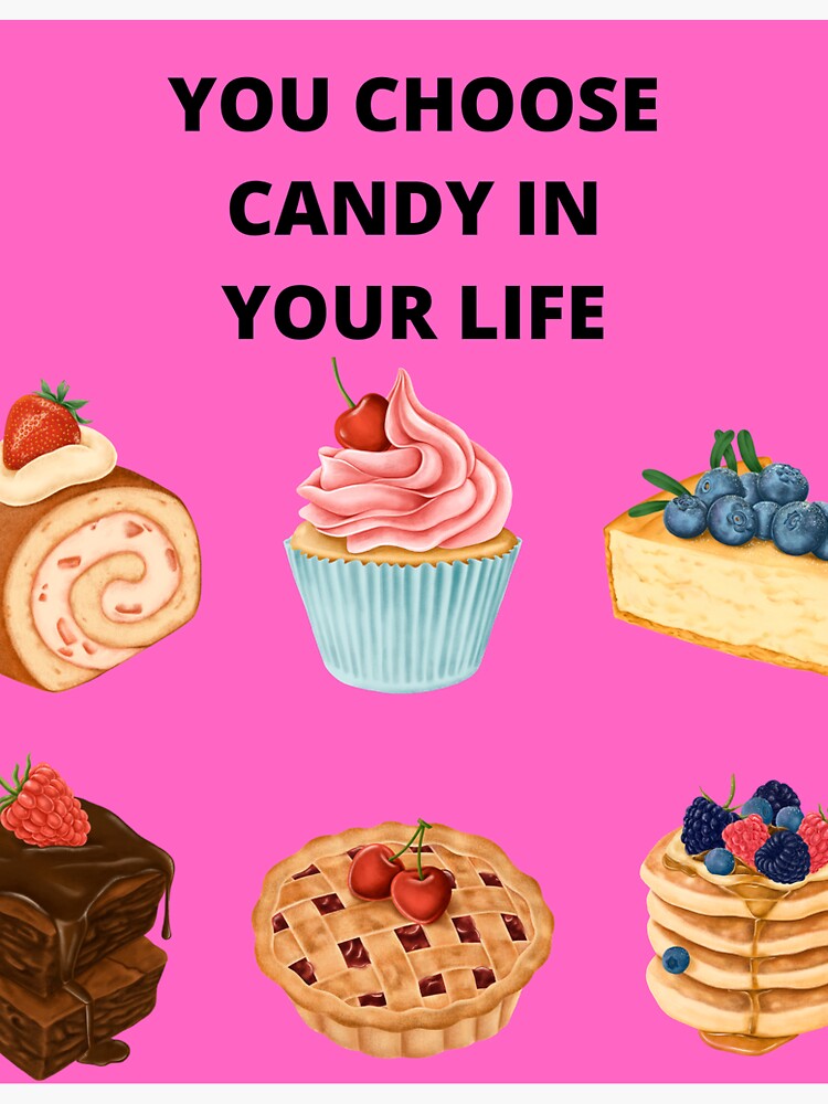 "CANDY LIFE" Sticker by 1987ADJF Redbubble