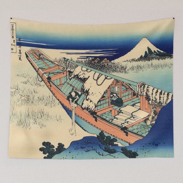 Item preview, Katsushika Hokusai's Ushibori in Hitachi Province designed and sold by mosfunky.