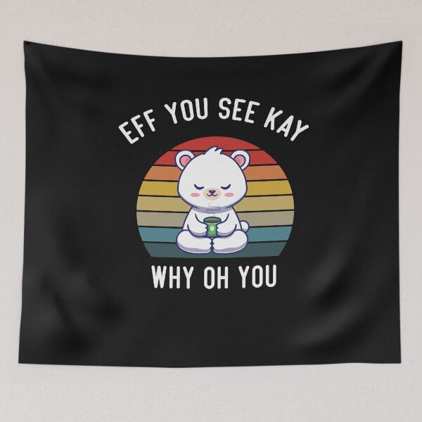 Item preview, Eff You See Kay Why Oh You Funny Vintage Yoga Lover designed and sold by bilal233.