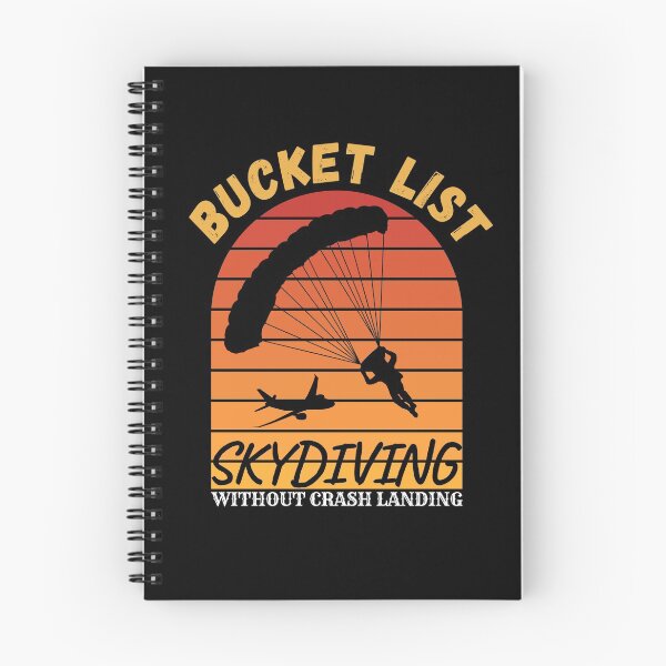 Item preview, Bucket List Skydiving Without Crash Landing, Plane, Retro Vintage Sunset designed and sold by ACC .