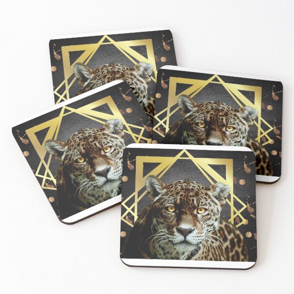 Item preview, Jaguar in a gold frame designed and sold by Bettina2311.