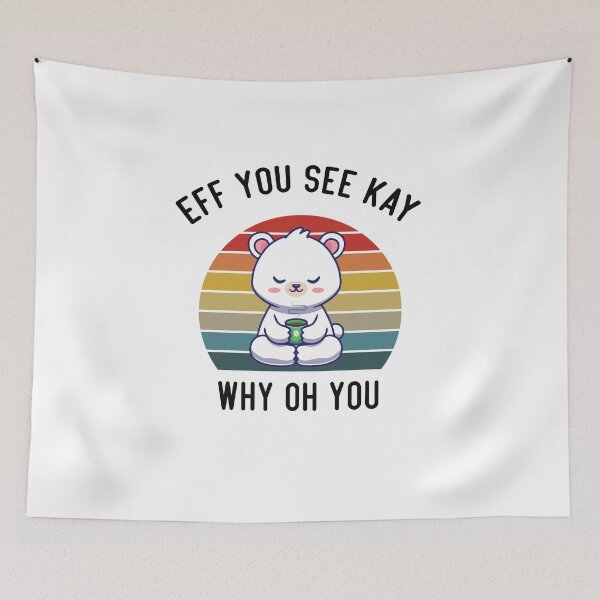 Item preview, Eff You See Kay Why Oh You Funny Vintage Yoga Lover designed and sold by bilal233.