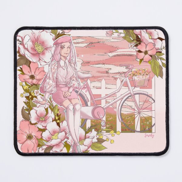 Item preview, Floral Anime Girl ARTWORK designed and sold by trashyScribz.