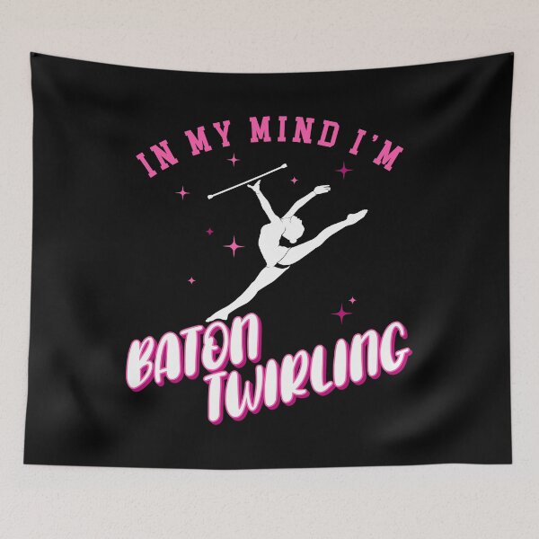 Item preview, In My Mind I'm Twirling Baton Twirler print designed and sold by jakehughes2015.