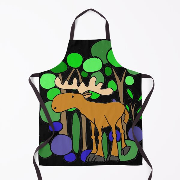 Item preview, Funny Moose and Trees Nature Abstract designed and sold by Nature's Fancy.