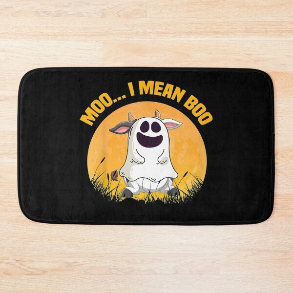 Item preview, Ghost Cow Moo I Mean Boo Pumpkin Moon Halloween  designed and sold by EuphemiaShop.