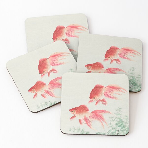Item preview, Japanese Art Two veil goldfish (1926) by Ohara Koson designed and sold by Designedbysm.