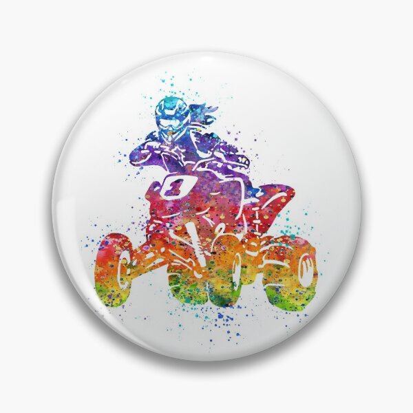Artikelvorschau, Vierrad-Reitende Mädchen-Aquarell-Silhouette entworfen und verkauft von LotusGifts.