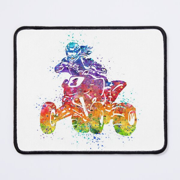 Item preview, Four Wheeler Riding Girl Watercolor Silhouette designed and sold by LotusGifts.