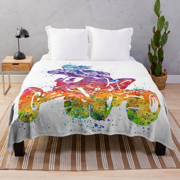 Artikelvorschau, Vierrad-Reitende Mädchen-Aquarell-Silhouette entworfen und verkauft von LotusGifts.