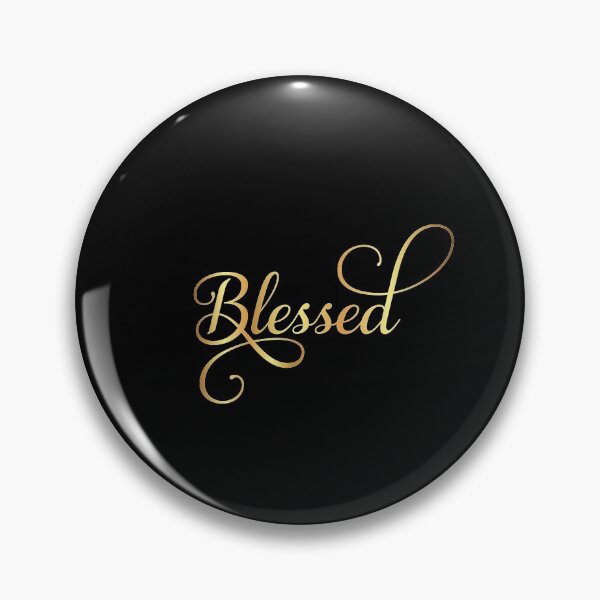 Item preview, Blessed Elegant Positive Word Calligraphy  designed and sold by Hanna Kovalchuk.