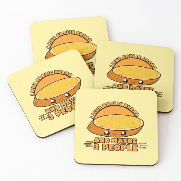 Item preview, Cute Cartoon Garlic Bread|| I Like Garlic Bread and Maybe 3 People || Foodie || Kawaii designed and sold by cookingwithten.