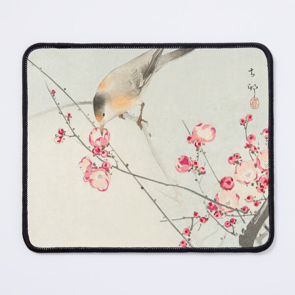Item preview, Japanese Art Songbird on blossom branch (1900 - 1936) by Ohara Koson designed and sold by Designedbysm.