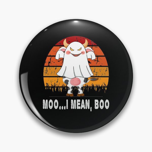 Item preview, Moo I Mean Boo Ghost Cow - Ghost Cow Halloween Farmer designed and sold by LEGACY10.