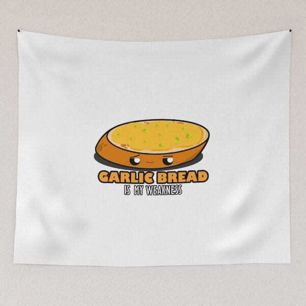 Item preview, Cute Cartoon Garlic Bread|| Garlic Bread is My Weakness || Foodie || Kawaii designed and sold by cookingwithten.