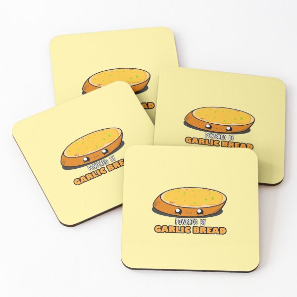Item preview, Cute Cartoon Garlic Bread|| Powered By Garlic Bread || Foodie || Kawaii designed and sold by cookingwithten.