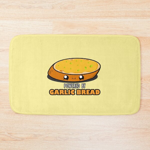 Item preview, Cute Cartoon Garlic Bread|| Powered By Garlic Bread || Foodie || Kawaii designed and sold by cookingwithten.