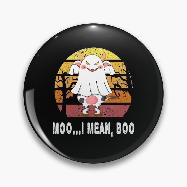 Item preview, Moo I Mean Boo Ghost Cow - Ghost Cow Halloween Farmer designed and sold by LEGACY10.