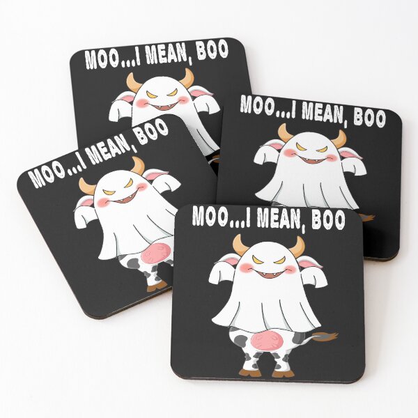 Item preview, Moo I Mean Boo Ghost Cow - Ghost Cow Halloween Farmer designed and sold by LEGACY10.