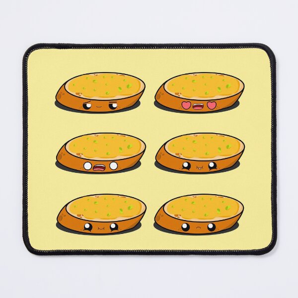 Item preview, Cute Cartoon Garlic Bread|| Garlic Bread Sticker Pack || Foodie || Kawaii designed and sold by cookingwithten.