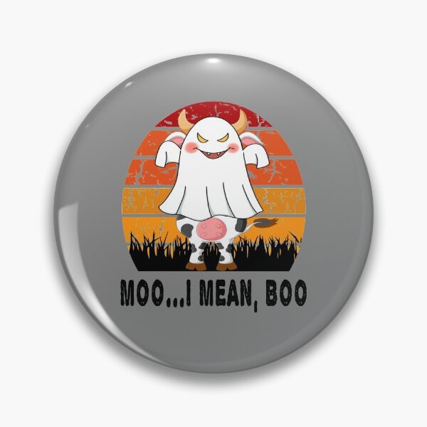 Item preview, Moo I Mean Boo Ghost Cow - Ghost Cow Halloween Farmer designed and sold by LEGACY10.