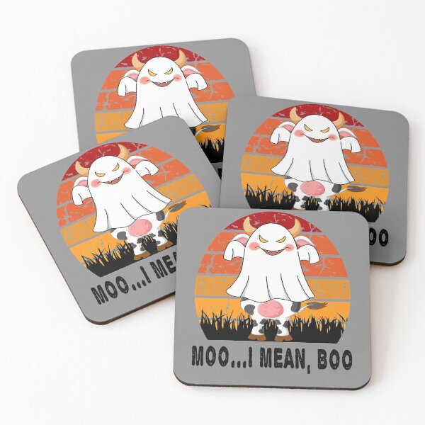 Item preview, Moo I Mean Boo Ghost Cow - Ghost Cow Halloween Farmer designed and sold by LEGACY10.