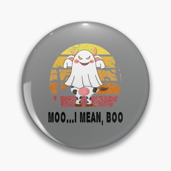 Item preview, Moo I Mean Boo Ghost Cow - Ghost Cow Halloween Farmer designed and sold by LEGACY10.