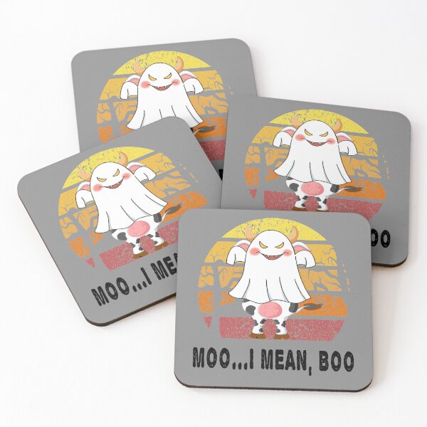 Item preview, Moo I Mean Boo Ghost Cow - Ghost Cow Halloween Farmer designed and sold by LEGACY10.
