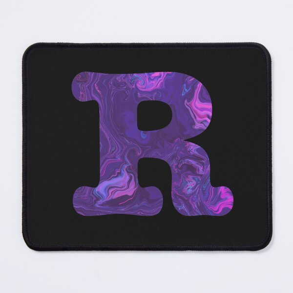 Item preview, Letter R Alphabet Purple Marble Abstract Monogram designed and sold by AMSonArt.