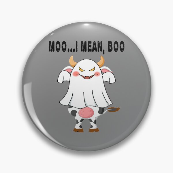 Item preview, Moo I Mean Boo Ghost Cow - Ghost Cow Halloween Farmer designed and sold by LEGACY10.