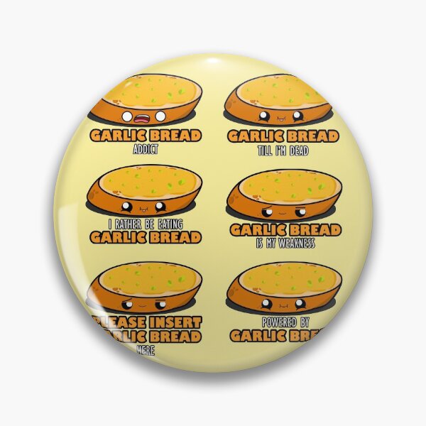 Item preview, Cute Cartoon Garlic Bread || Garlic Bread Sticker Pack || Foodie || Kawaii designed and sold by cookingwithten.