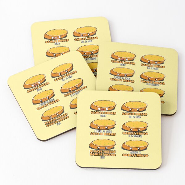 Item preview, Cute Cartoon Garlic Bread || Garlic Bread Sticker Pack || Foodie || Kawaii designed and sold by cookingwithten.